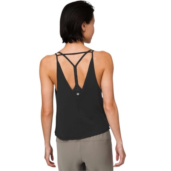 Lululemon As You Like It Tank Black Drapey Tank Top XS - Picture 2 of 11